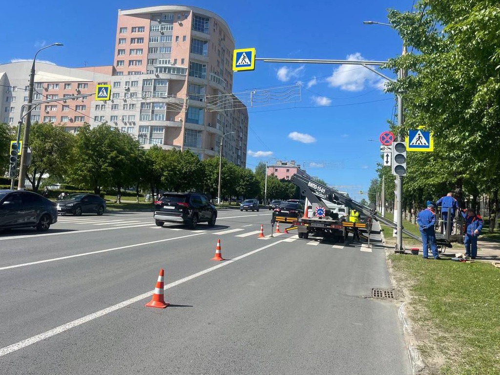 Во Владимире установят новый светофор с кнопкой на Октябрьском проспекте