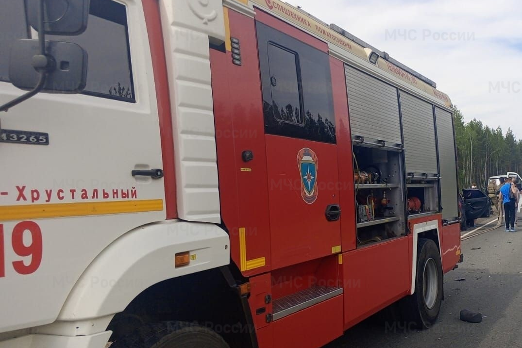 В Гусь-Хрустальном районе спасатели деблокировали пострадавшего в ДТП