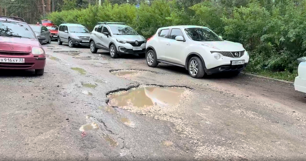 Пациенты областной больницы во Владимире вынуждены штурмовать ямы вместо асфальта
