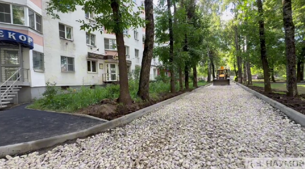 Во Владимире идут работы по благоустройству улицы Горького