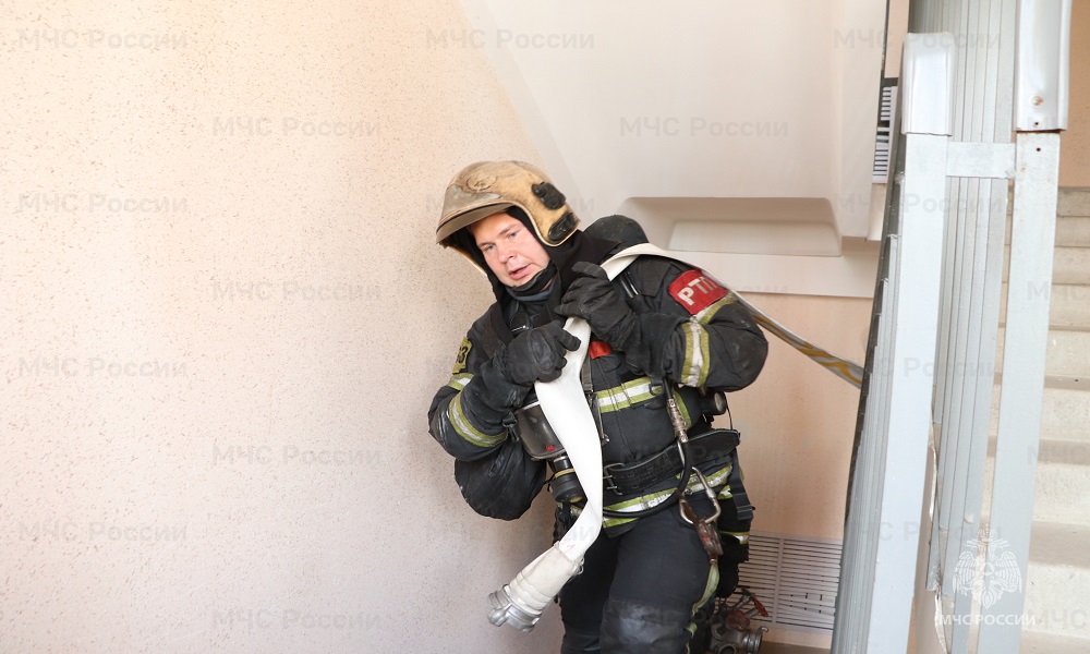 В микрорайоне Веризино во Владимире прошли масштабные пожарные учения