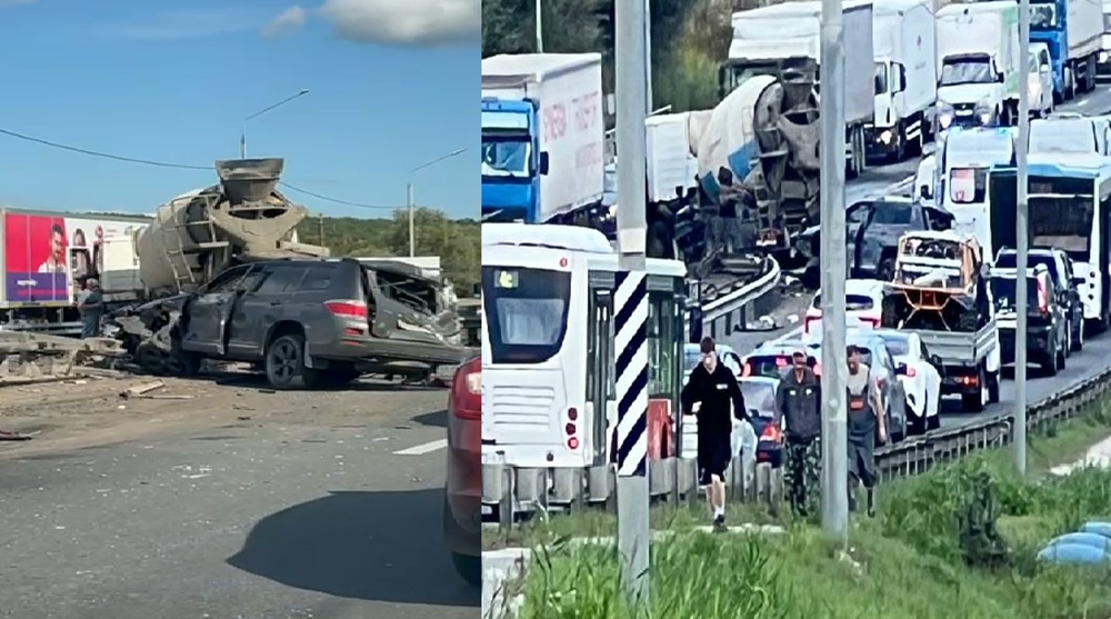 Пять автомобилей столкнулись на трассе во Владимире