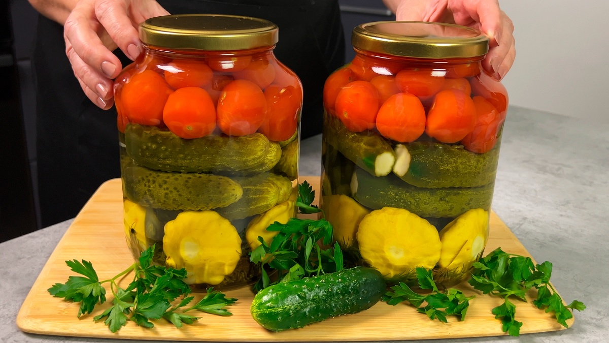  мой проверенный рецепт вкуснейшего овощного ассорти на зиму - не стыдно подать гостям