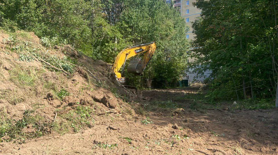 Во Владимире начали благоустройство двора на улице Верхняя Дуброва