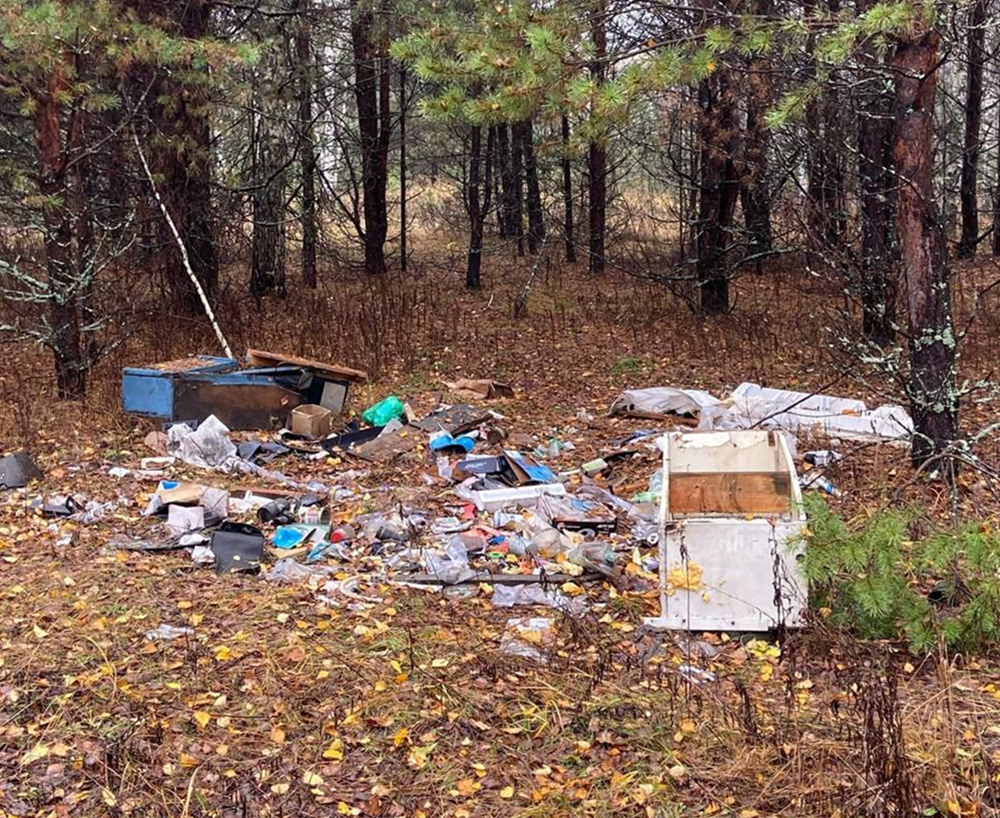 В Меленках нашли незаконную свалку возле водоема